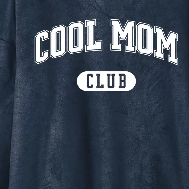 Cool Mom Club Cute Gift Hooded Wearable Blanket