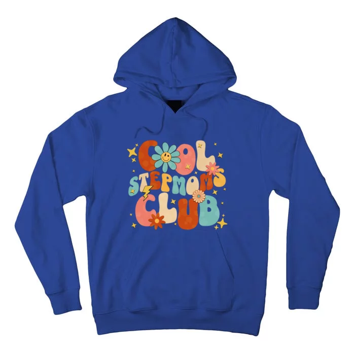 Cool Moms Club Retro Groovy Funny MotherS Day New Stepmom Cool Gift Tall Hoodie