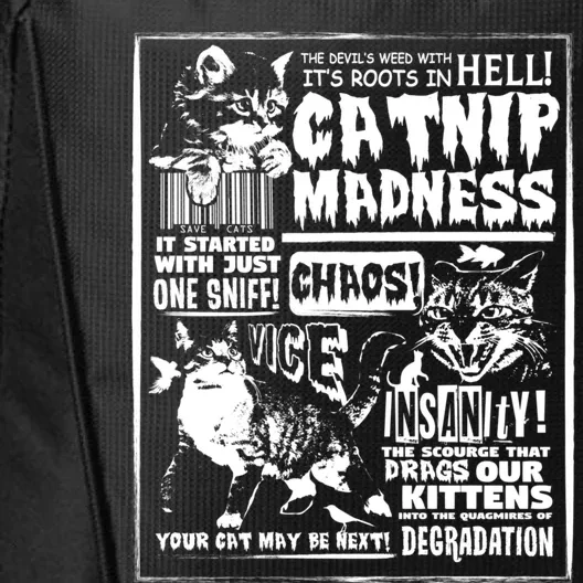 Catnip Madness Cute Kitten Cat Lover Gift For Cat Owners City Backpack