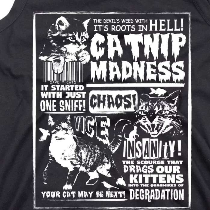 Catnip Madness Cute Kitten Cat Lover Gift For Cat Owners Tank Top