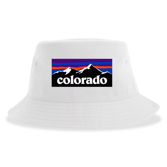 Colorado Mountains Sustainable Bucket Hat