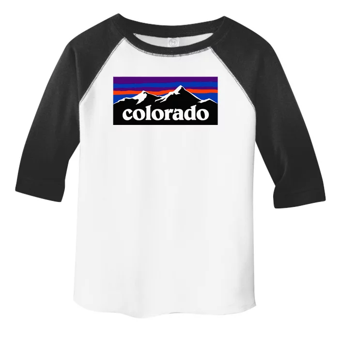 Colorado Mountains Toddler Fine Jersey T-Shirt