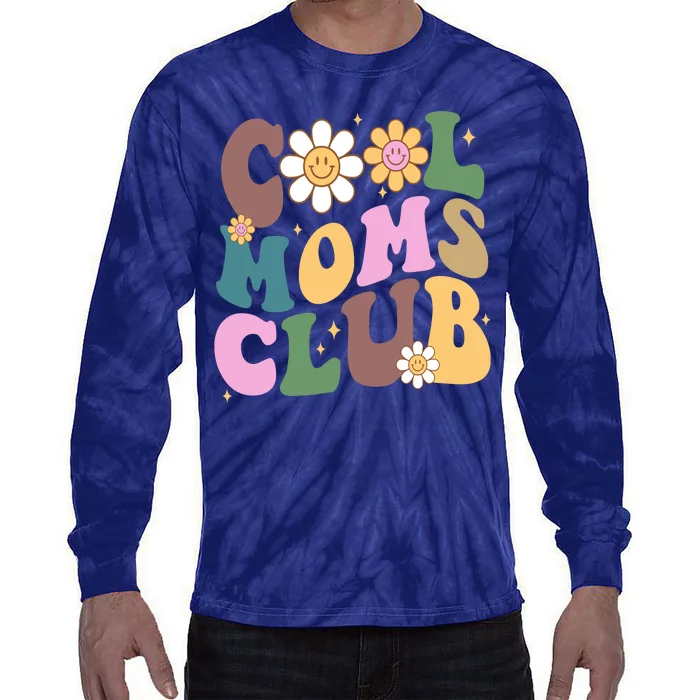 Cool Mom Club Floral Mothers Day Tie-Dye Long Sleeve Shirt