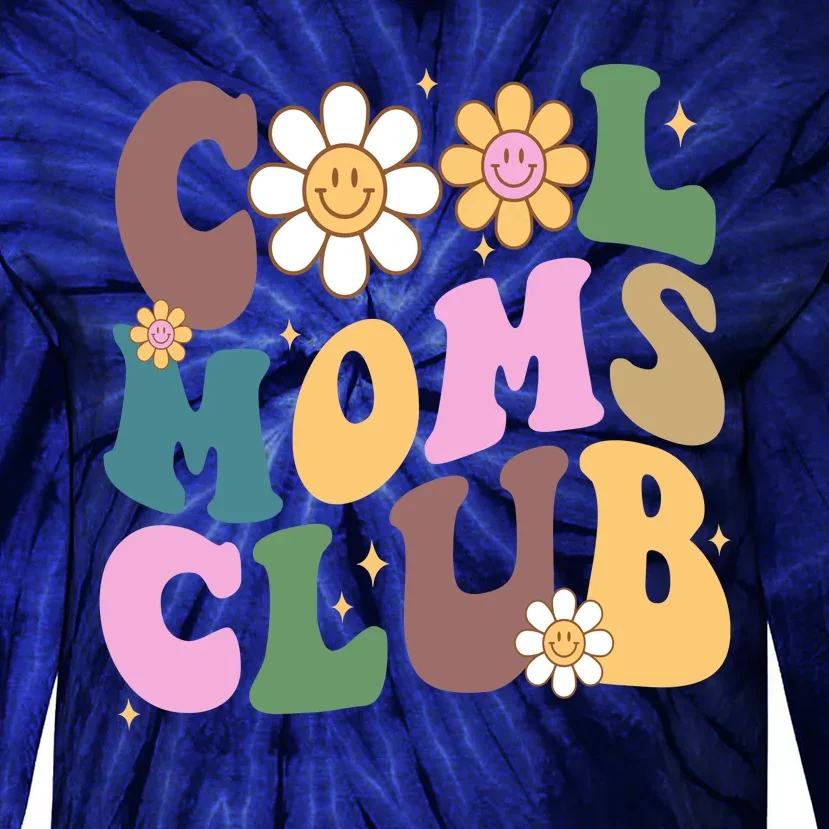 Cool Mom Club Floral Mothers Day Tie-Dye Long Sleeve Shirt