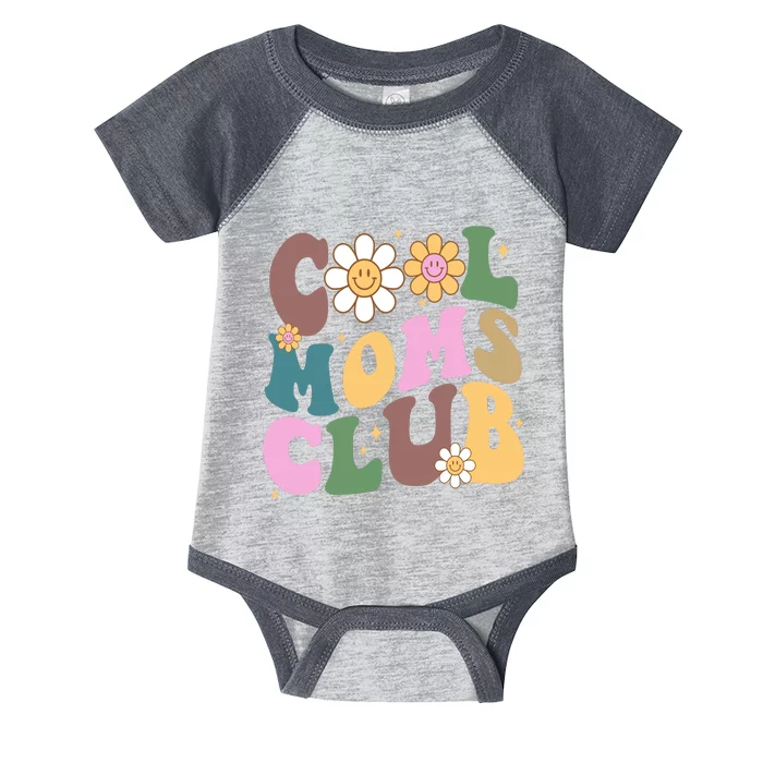 Cool Mom Club Floral Mothers Day Infant Baby Jersey Bodysuit