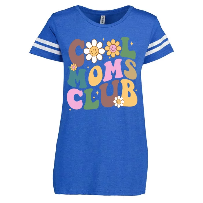 Cool Mom Club Floral Mothers Day Enza Ladies Jersey Football T-Shirt