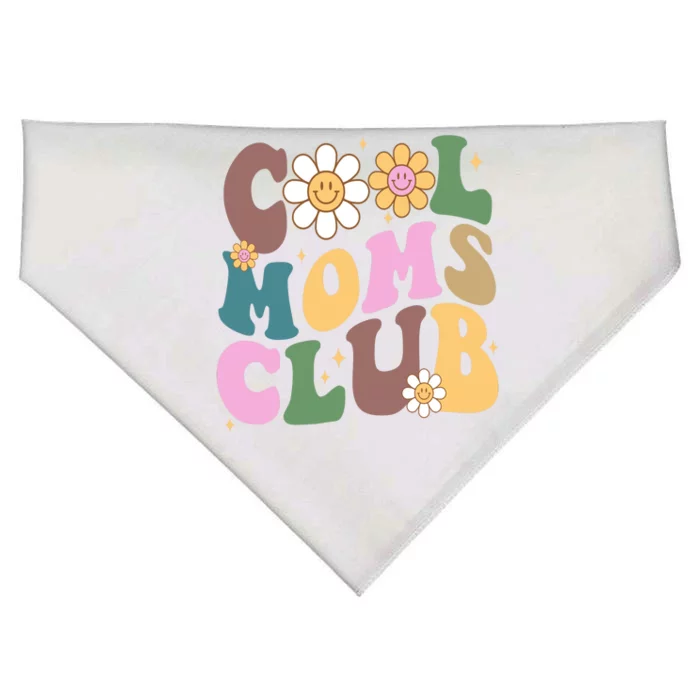 Cool Mom Club Floral Mothers Day USA-Made Doggie Bandana