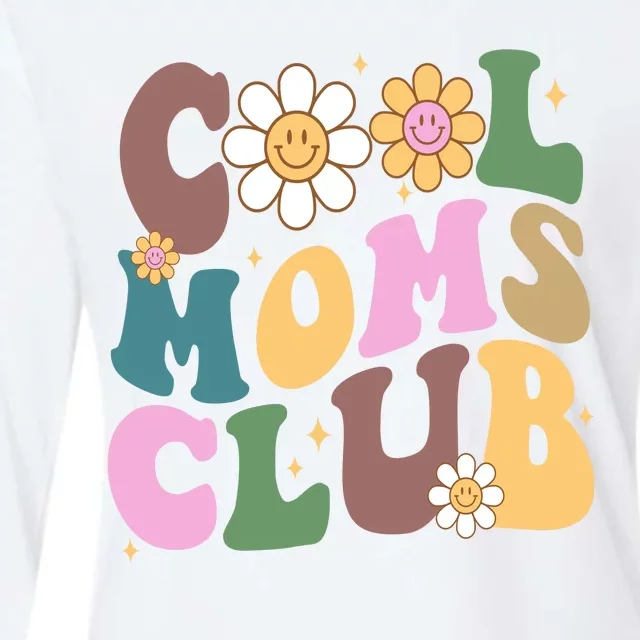 Cool Mom Club Floral Mothers Day Womens Cotton Relaxed Long Sleeve T-Shirt