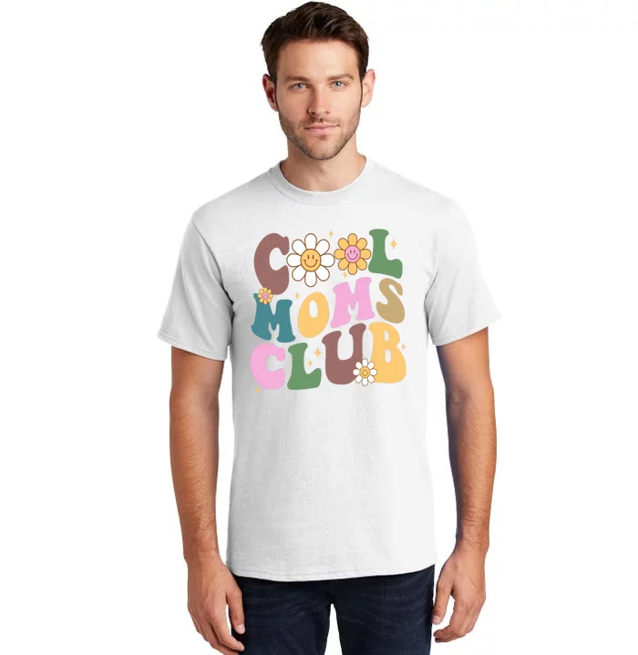 Cool Mom Club Floral Mothers Day Tall T-Shirt