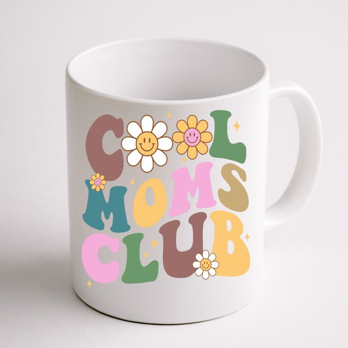 Cool Mom Club Floral Mothers Day Front & Back Coffee Mug