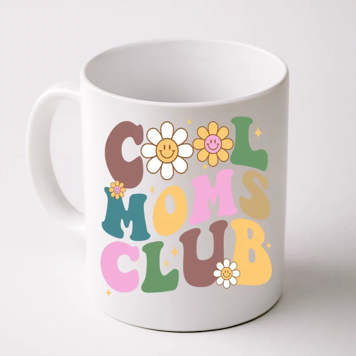 Cool Mom Club Floral Mothers Day Front & Back Coffee Mug