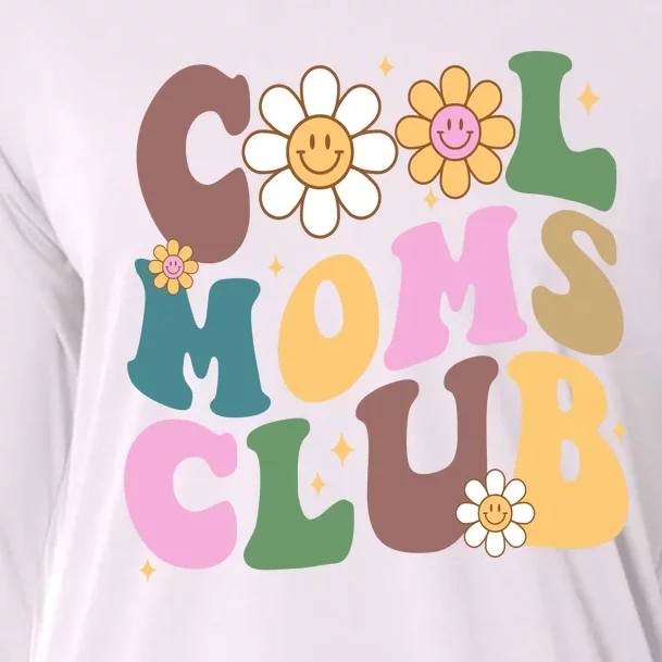 Cool Mom Club Floral Mothers Day Cooling Performance Long Sleeve Crew