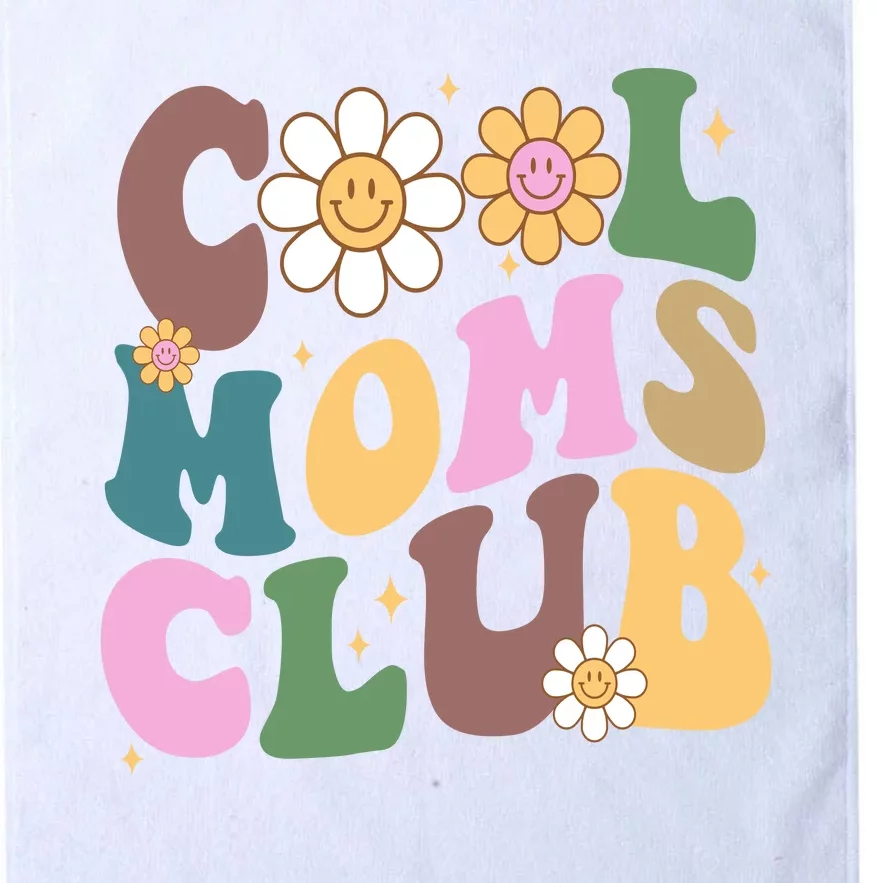 Cool Mom Club Floral Mothers Day Platinum Collection Golf Towel