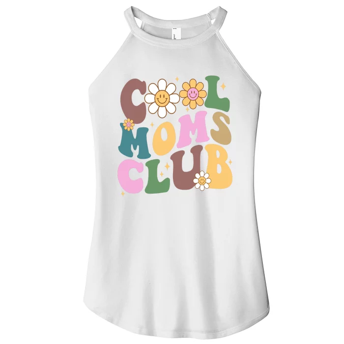 Cool Mom Club Floral Mothers Day Women’s Perfect Tri Rocker Tank