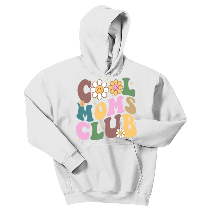 Cool Mom Club Floral Mothers Day Kids Hoodie