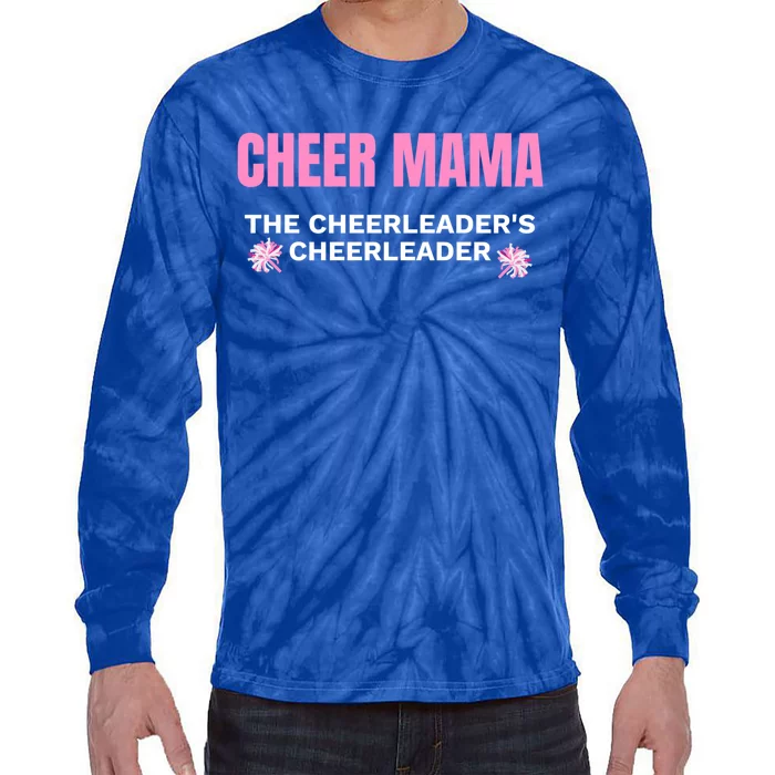 Cheer Mama #Cheermom Cheerleader Mom Gift Tie-Dye Long Sleeve Shirt