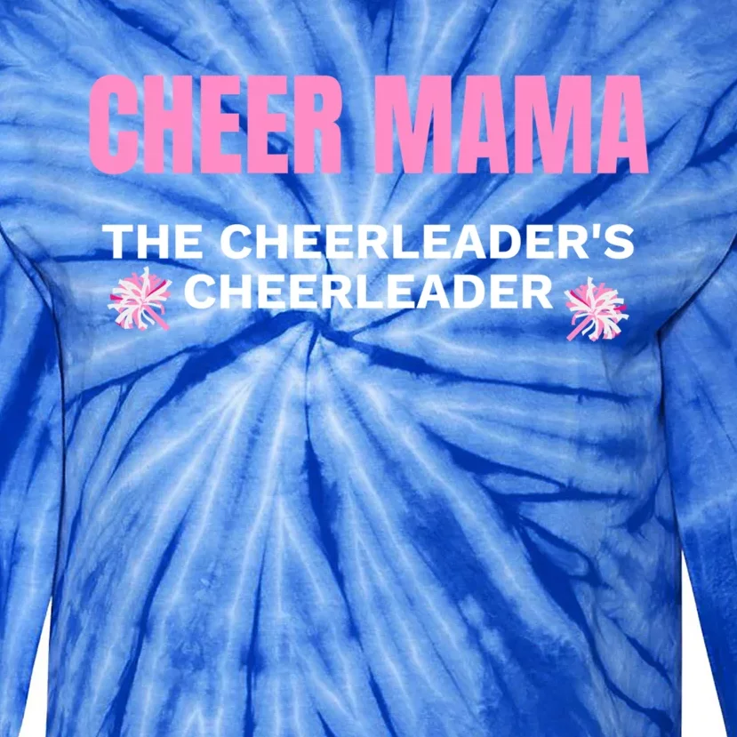 Cheer Mama #Cheermom Cheerleader Mom Gift Tie-Dye Long Sleeve Shirt