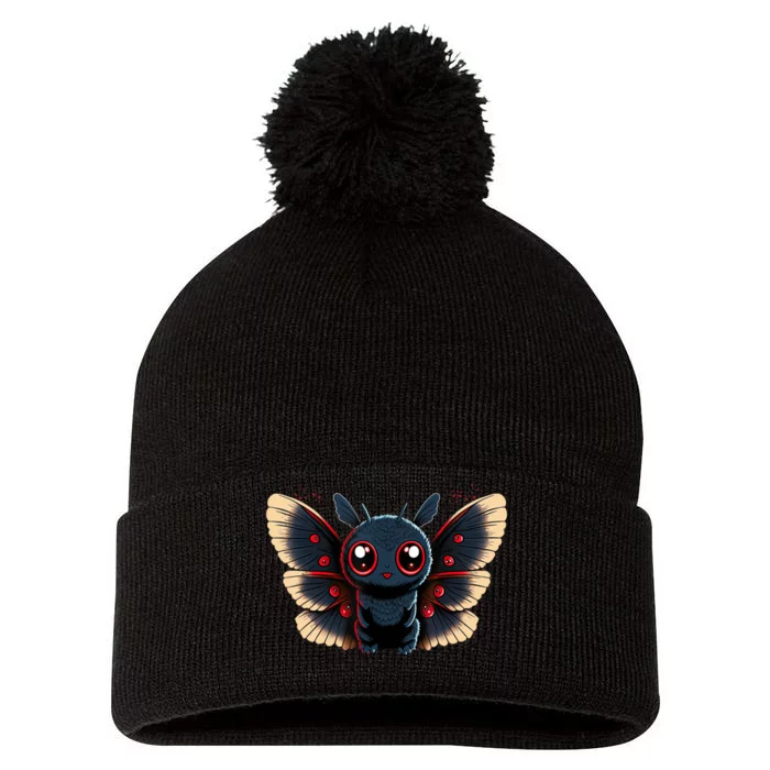 Cute Mothman Cryptid Kawaii Pom Pom 12in Knit Beanie