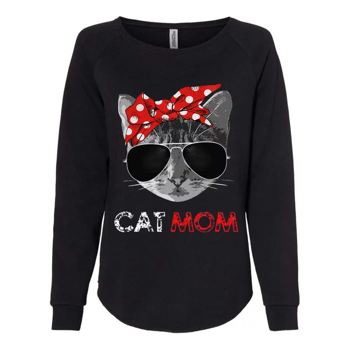 Cat Mom Cat Mommy Mothers Day Gift For Cat Lovers Womens California Wash Sweatshirt