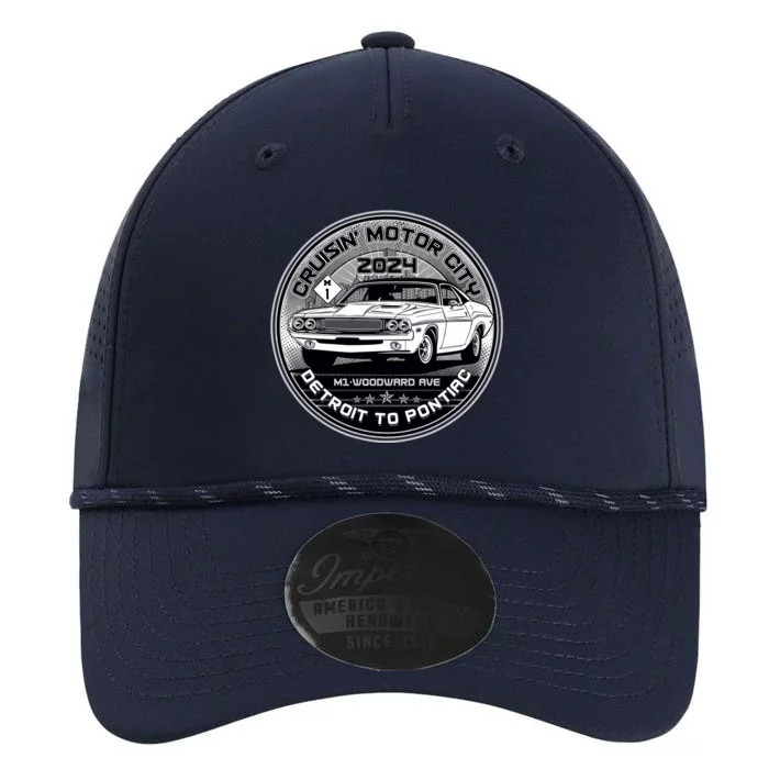 Cruisin Motor City Detroit To Pontiac 2024 Emblem Silver Version Performance The Dyno Cap