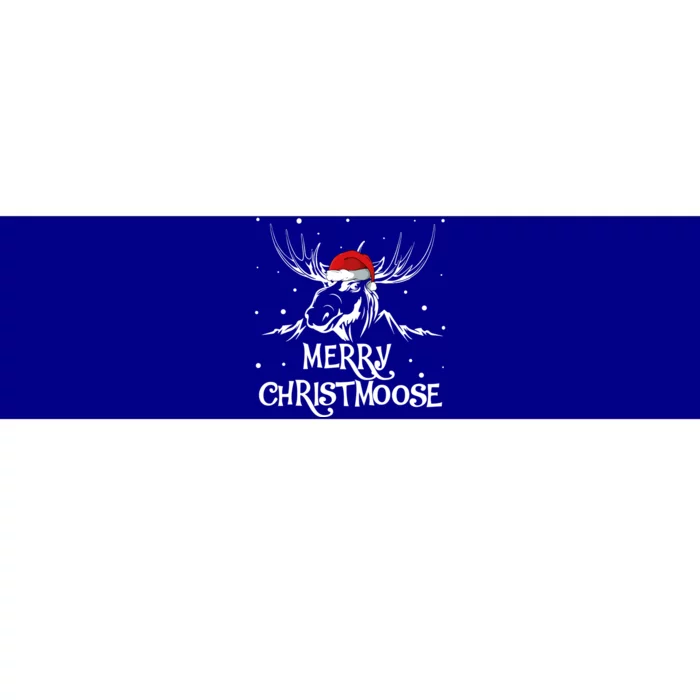 Christmas Moose Christmoose Xmas Winter Gift Bumper Sticker