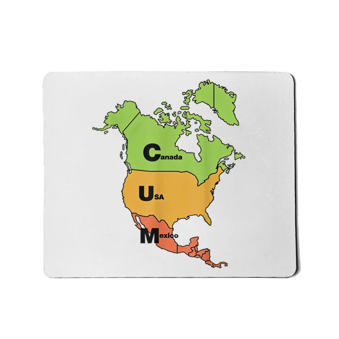 Cum Map Canada Usa And Mexico Funny Adult Humor Mousepad