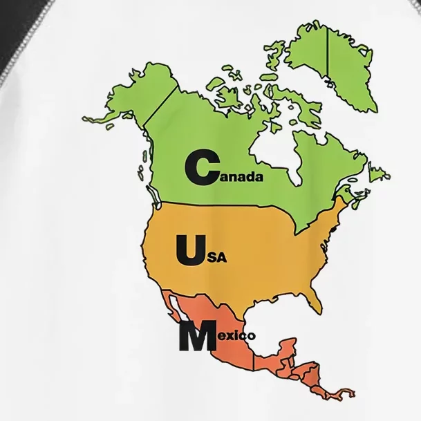 Cum Map Canada Usa And Mexico Funny Adult Humor Toddler Fine Jersey T-Shirt