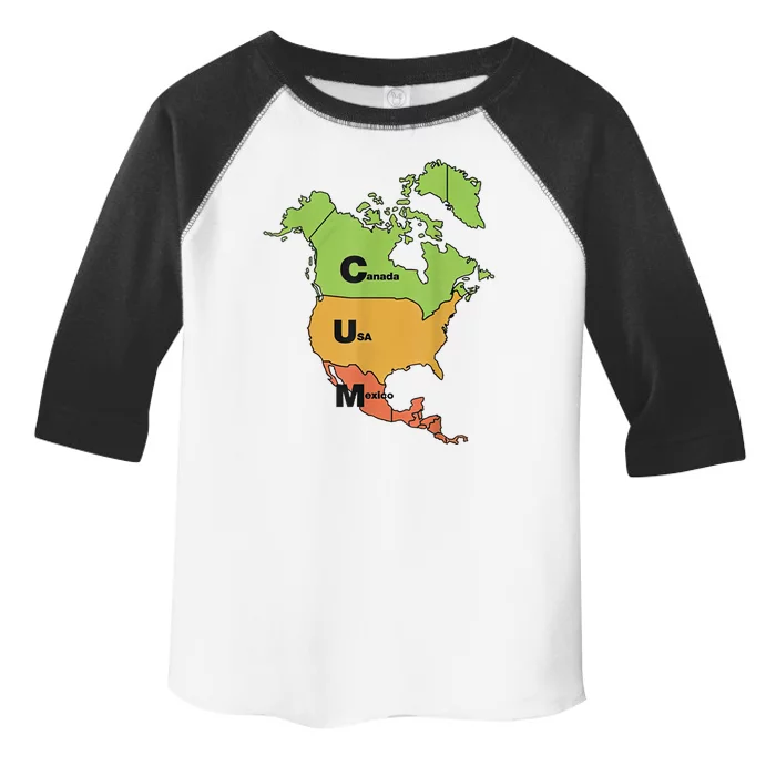 Cum Map Canada Usa And Mexico Funny Adult Humor Toddler Fine Jersey T-Shirt