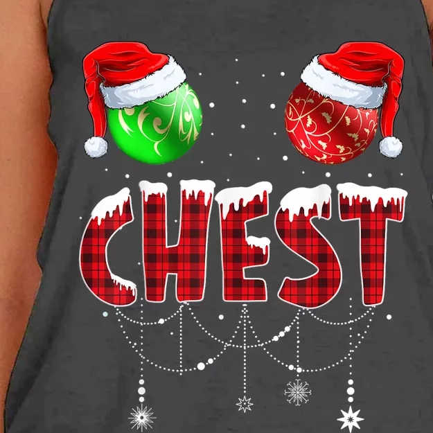 Christmas Matching Couple Family Chestnuts Women's Knotted Racerback Tank