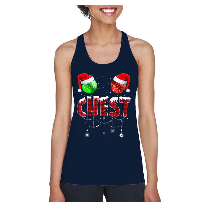 Christmas Matching Couple Family Chestnuts Women's Racerback Tank