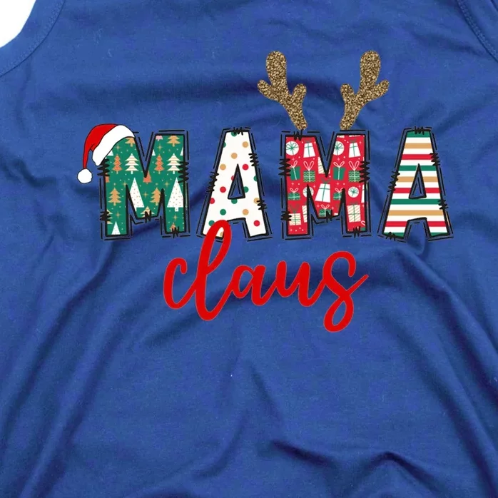 Christmas Mama Claus Reindeer Grandma Gigi Claus Pajamas Gift Tank Top