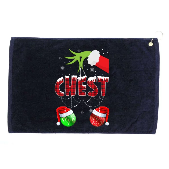 Christmas Matching Couple Family Chestnuts Funny Elf Gift Grommeted Golf Towel