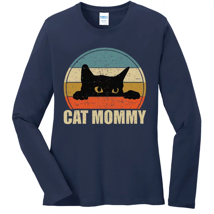 Cat Mom Cat Mother Mothers Day Cat Ladies Long Sleeve Shirt