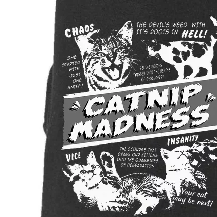 Catnip Madness Cute Kitten Doggie 3-End Fleece Hoodie