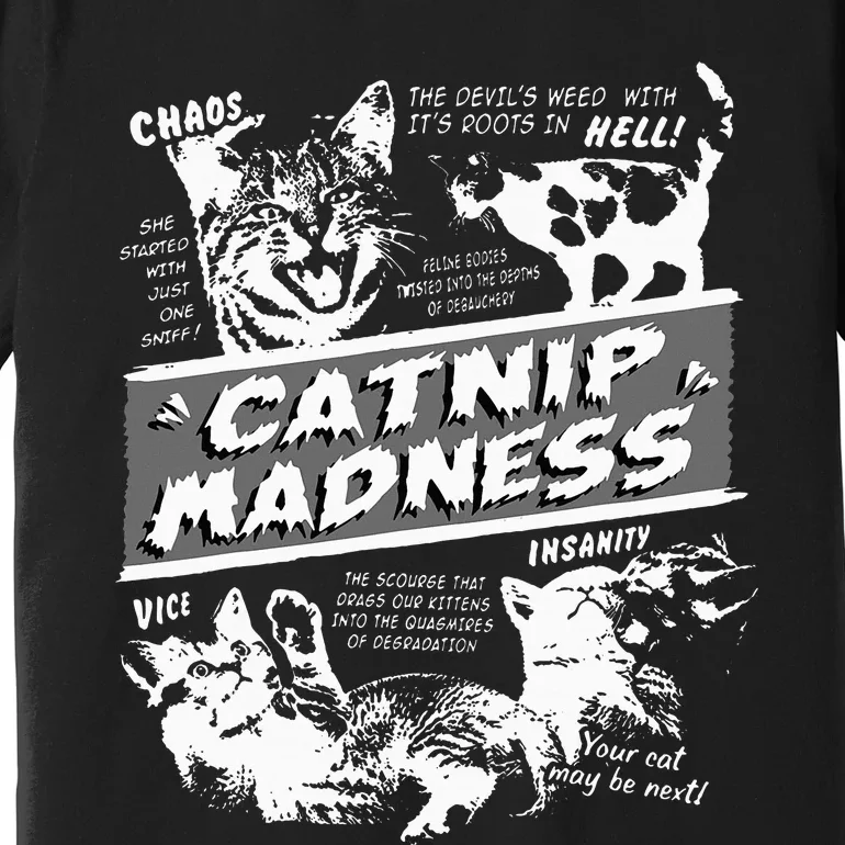 Catnip Madness Cute Kitten Premium T-Shirt