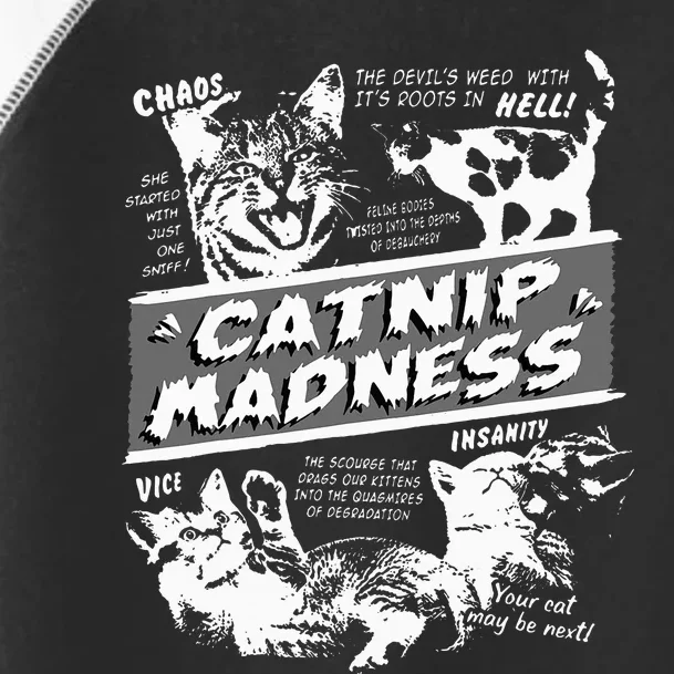 Catnip Madness Cute Kitten Toddler Fine Jersey T-Shirt