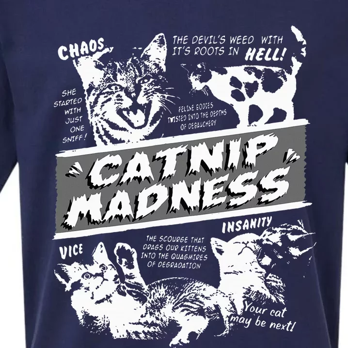 Catnip Madness Cute Kitten Sueded Cloud Jersey T-Shirt