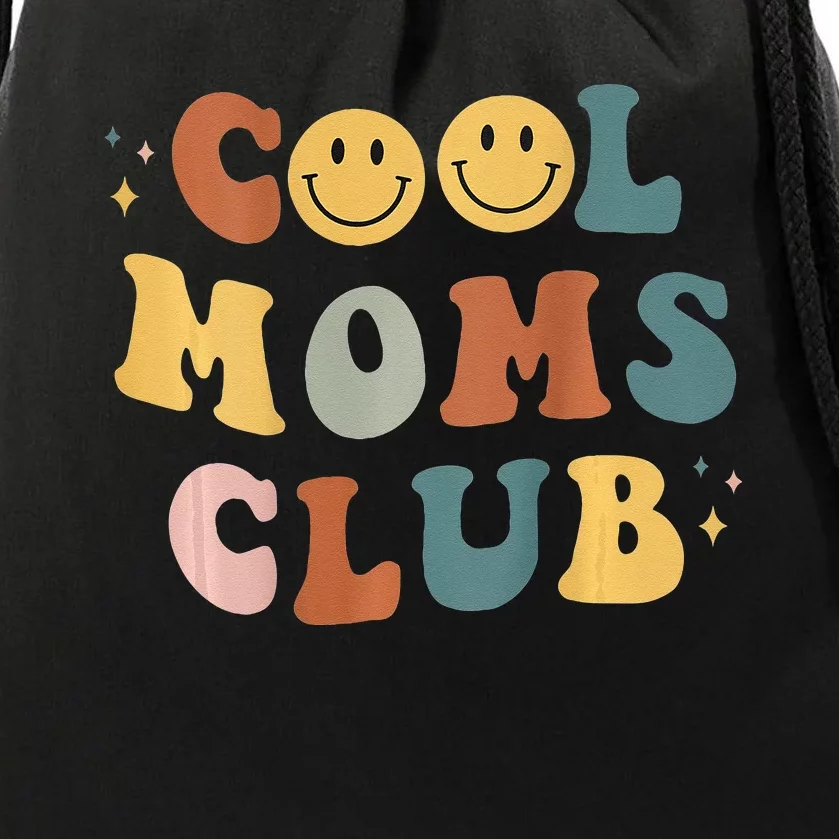 Cool Moms Club ON BACK Print Drawstring Bag