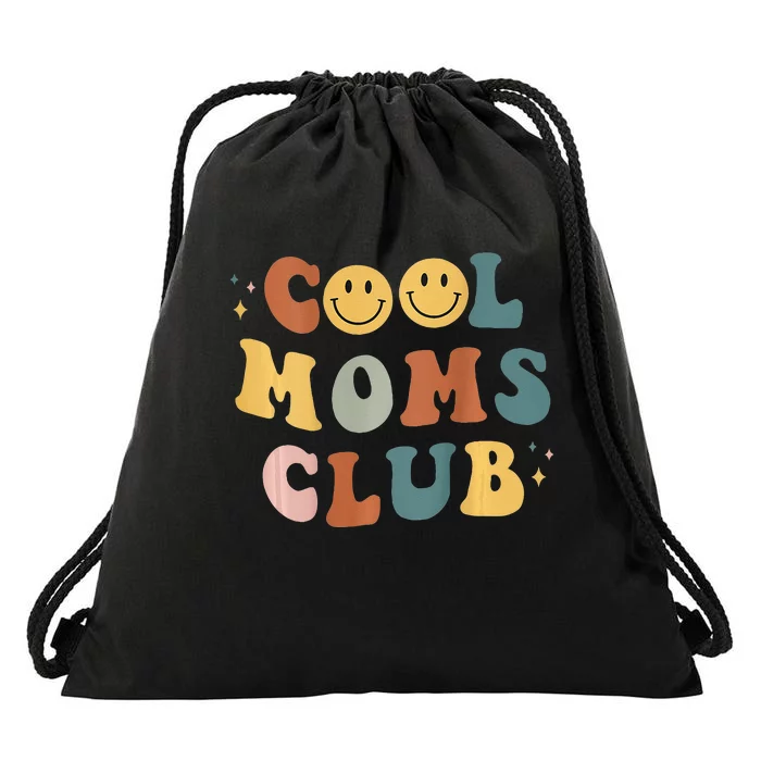 Cool Moms Club ON BACK Print Drawstring Bag