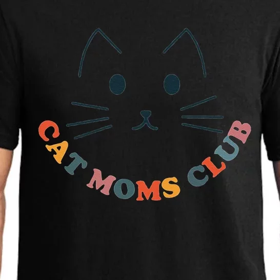 Cat Moms Club Groovy Cat Mama Mothers Day Fur Mom Love Pajama Set