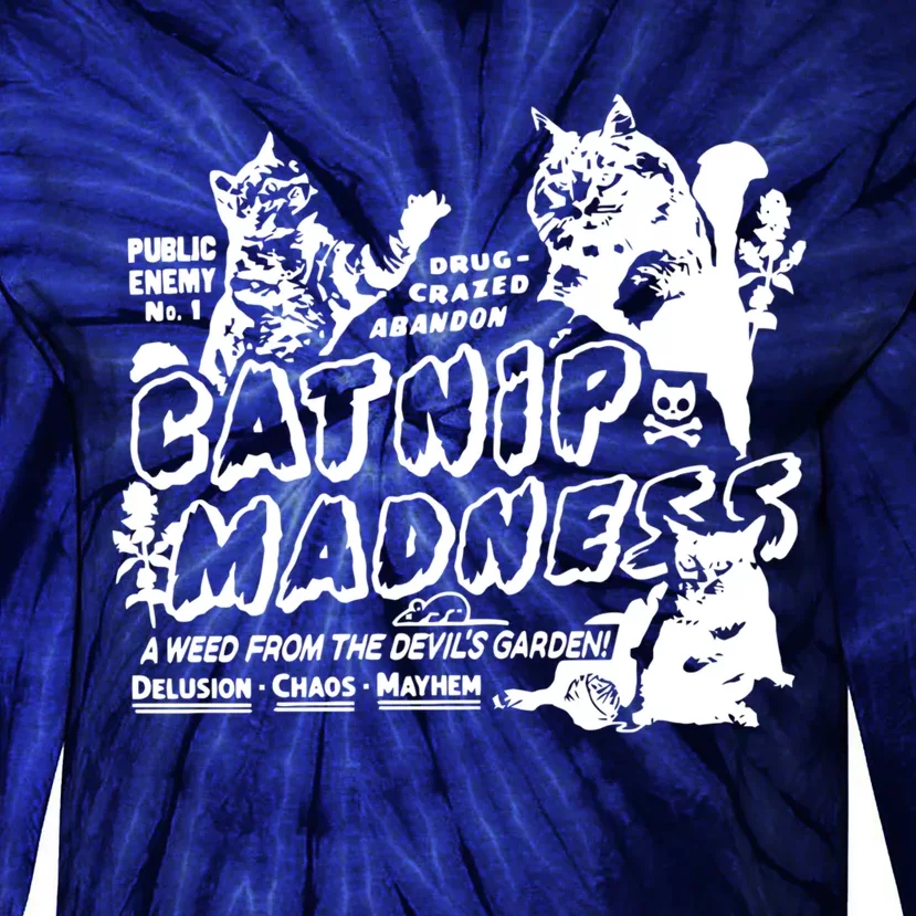 Catnip Madness Tie-Dye Long Sleeve Shirt