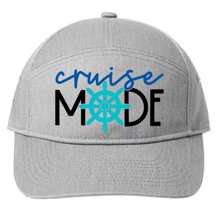 Cruise Mode Cruise Ship Yacht Summertime Vacation Sea Summer Gift 7-Panel Snapback Hat