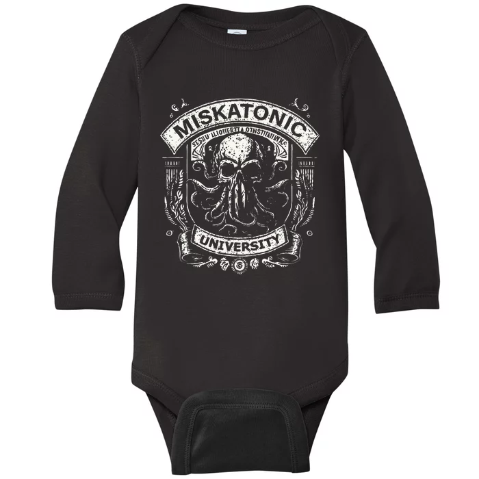 Cthulhu Miskatonic Baby Long Sleeve Bodysuit