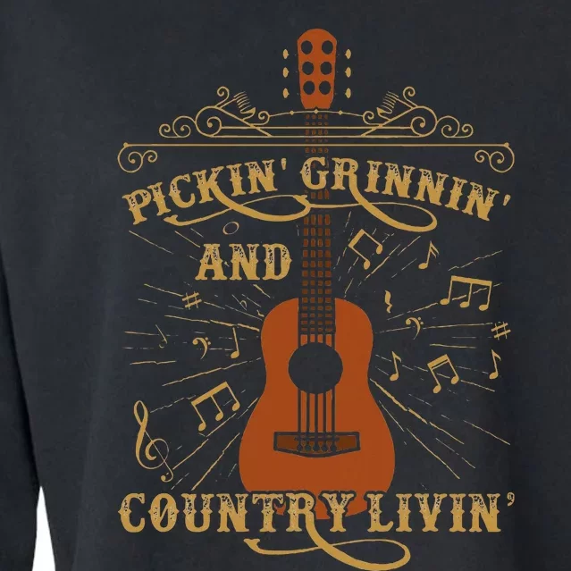 Country Music Cropped Pullover Crew