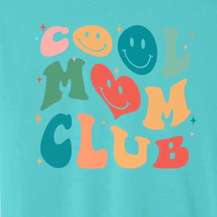 Cool Mom Club Groovy Retro Smile Cool Mom Club Aunties Gift ChromaSoft Performance T-Shirt