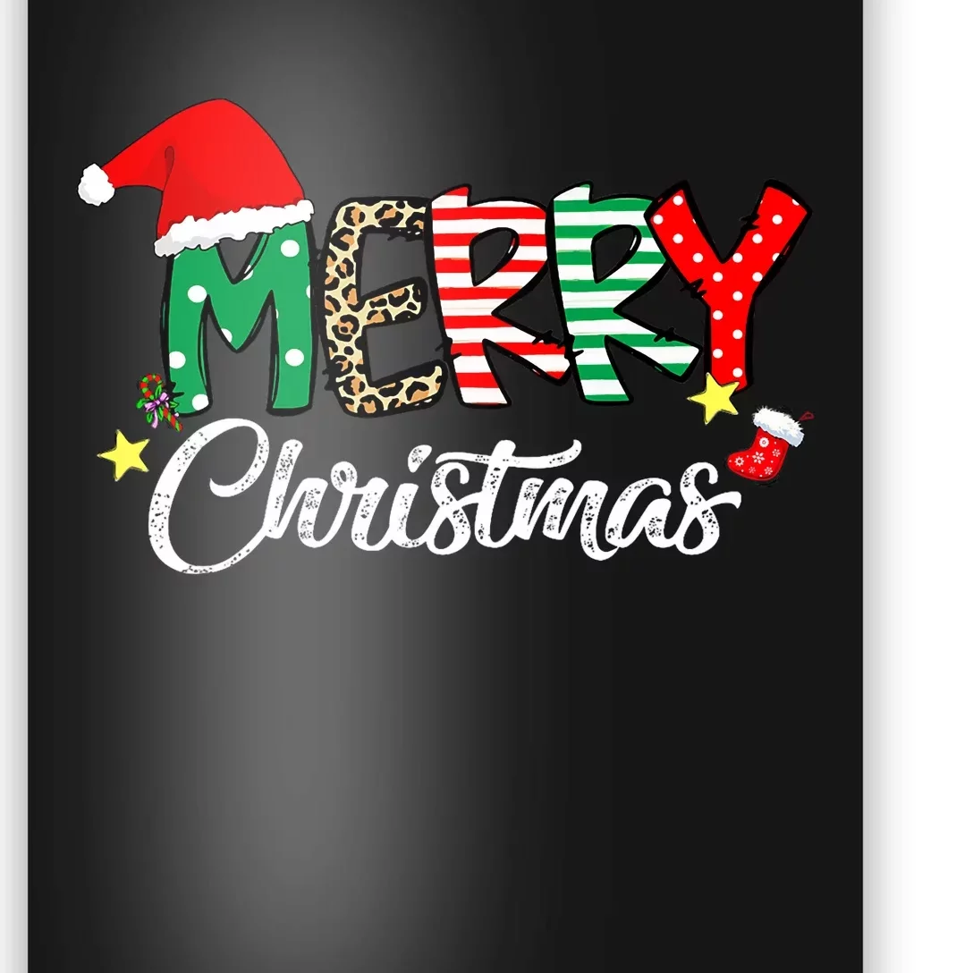 Cute Merry Christmas Matching Family Christmas Poster