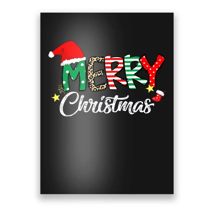 Cute Merry Christmas Matching Family Christmas Poster