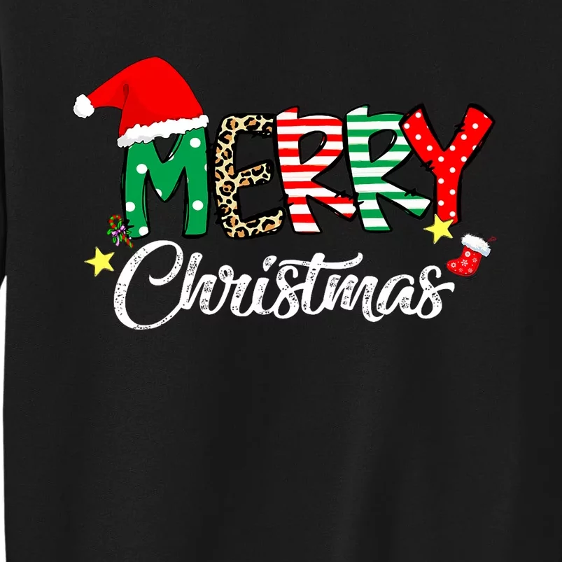 Cute Merry Christmas Matching Family Christmas Tall Sweatshirt