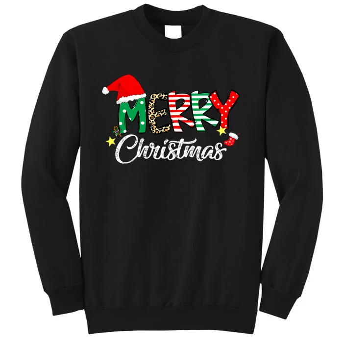 Cute Merry Christmas Matching Family Christmas Tall Sweatshirt