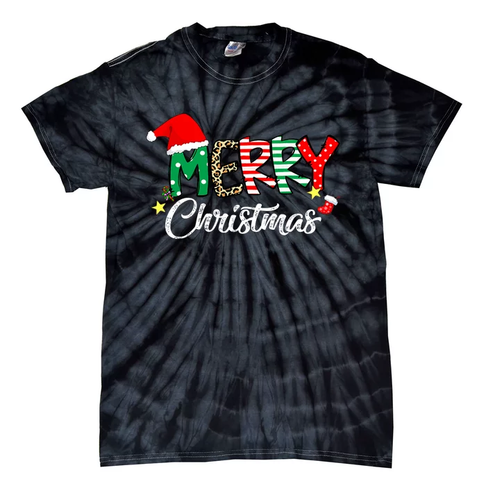 Cute Merry Christmas Matching Family Christmas Tie-Dye T-Shirt